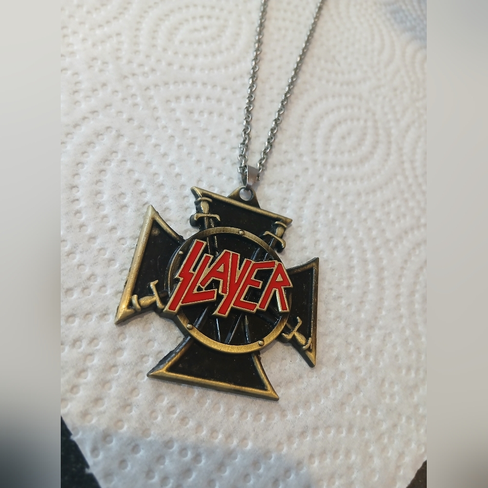Slayer Band Necklace Metal Music Accessories Pendant
